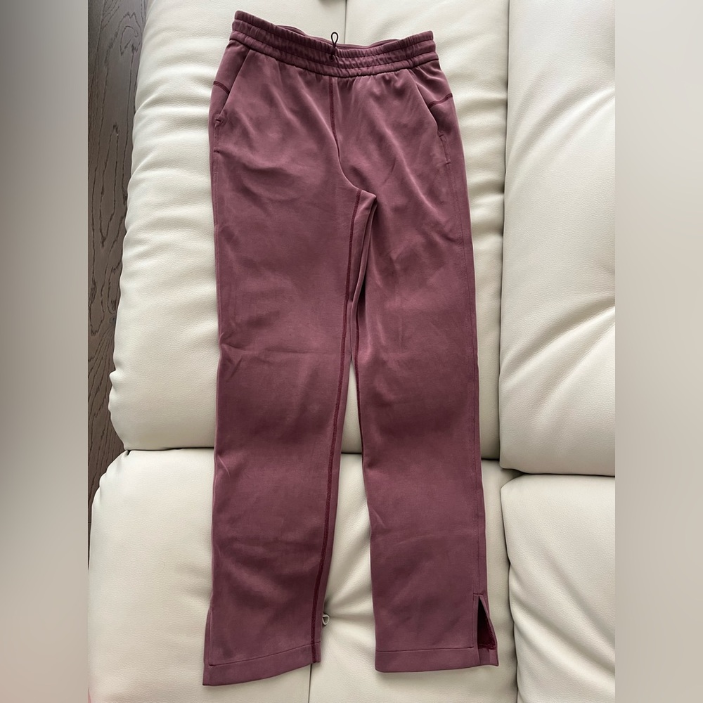 Lululemon brushed softstreme split-hem high rise pant
